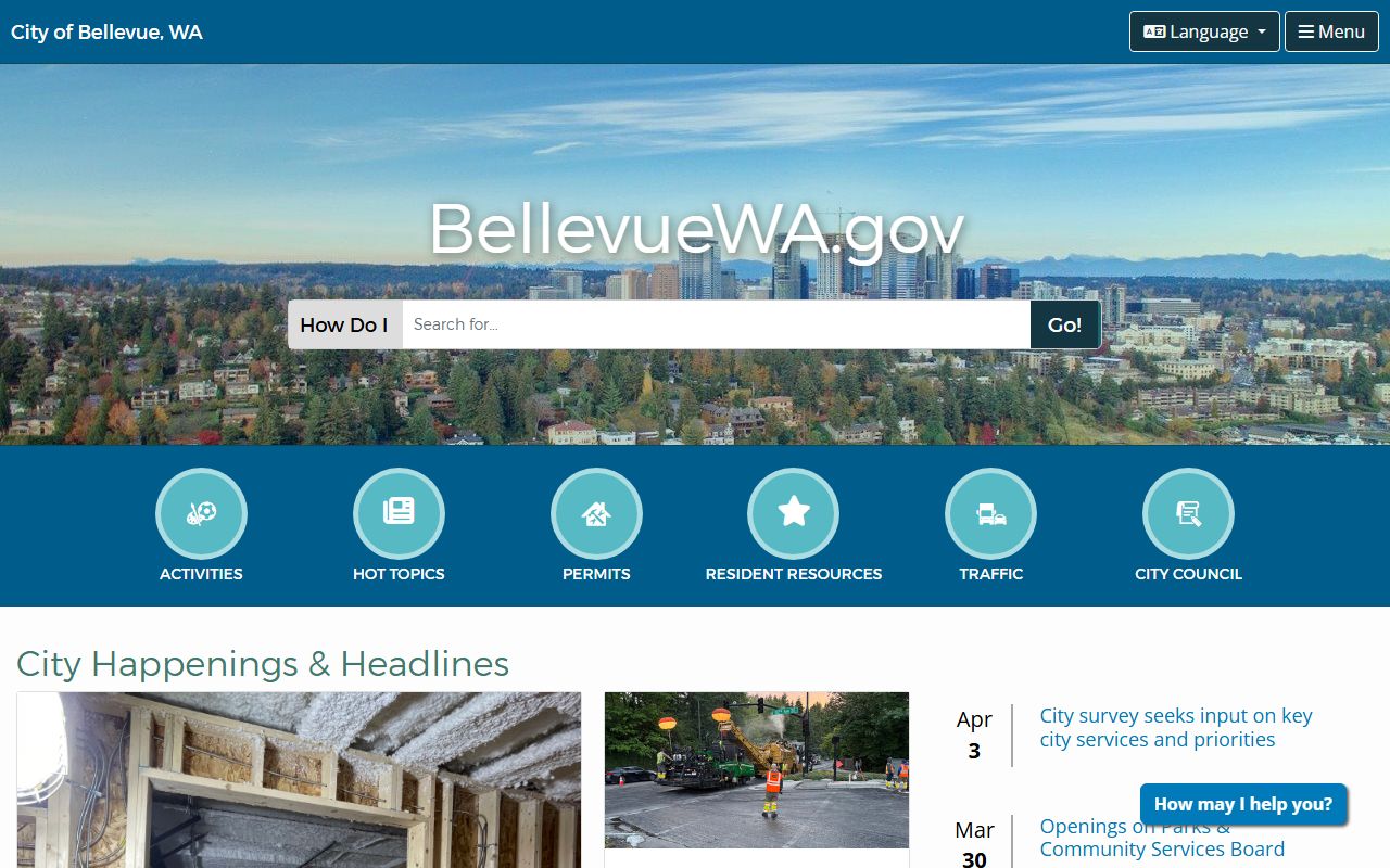 Bellevue Washington Busted Mugshots city portal homepage