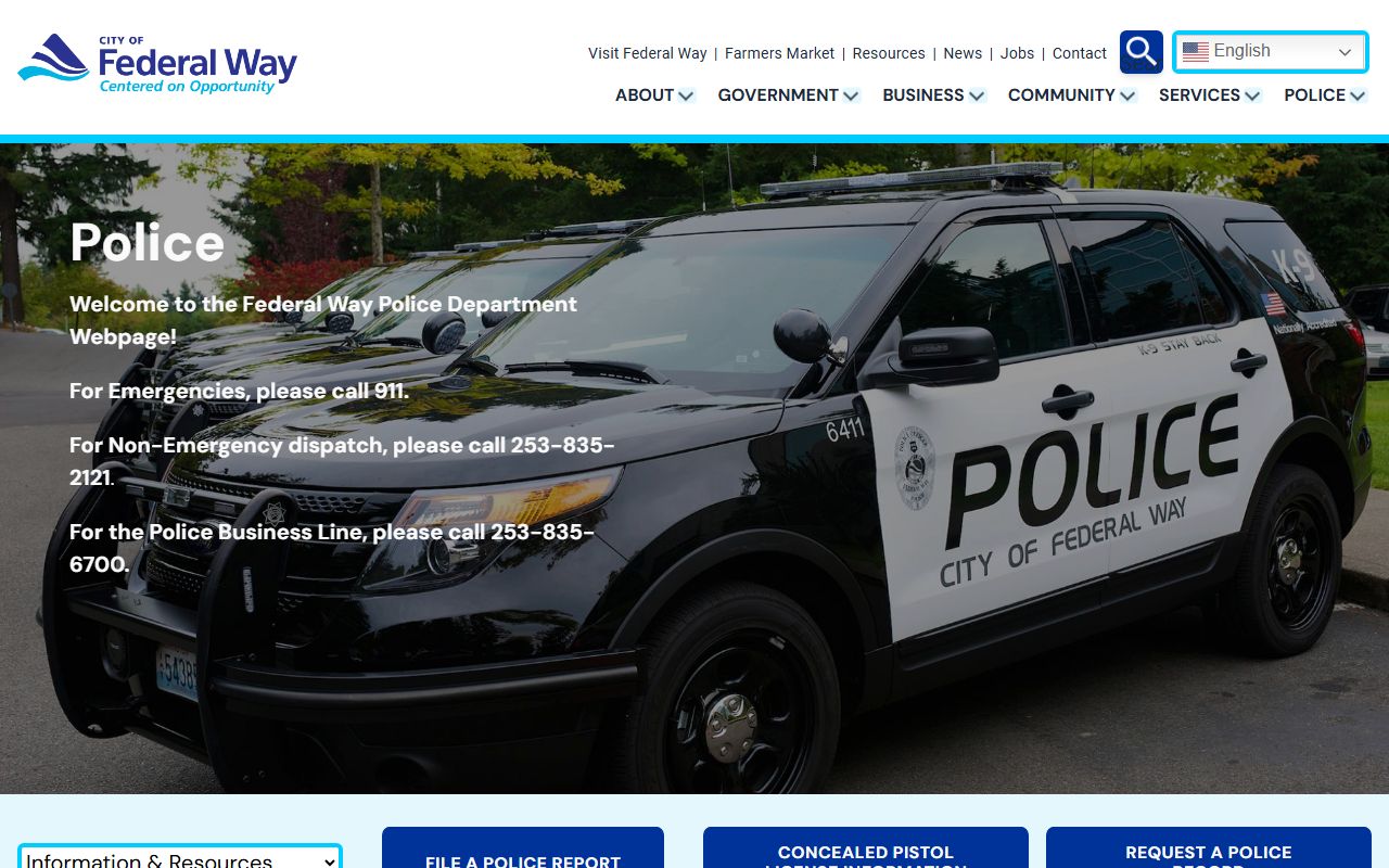 Federal Way busted mugshots and police department records page