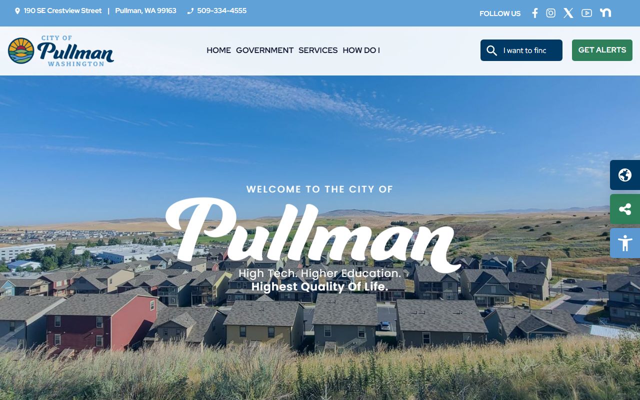 Pullman busted mugshots and city records homepage