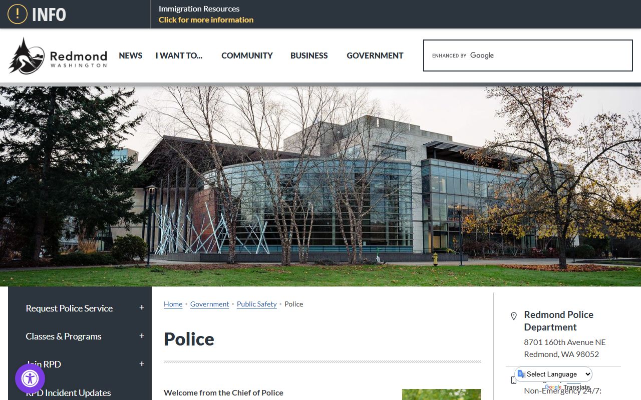 Redmond busted mugshots and police department records page