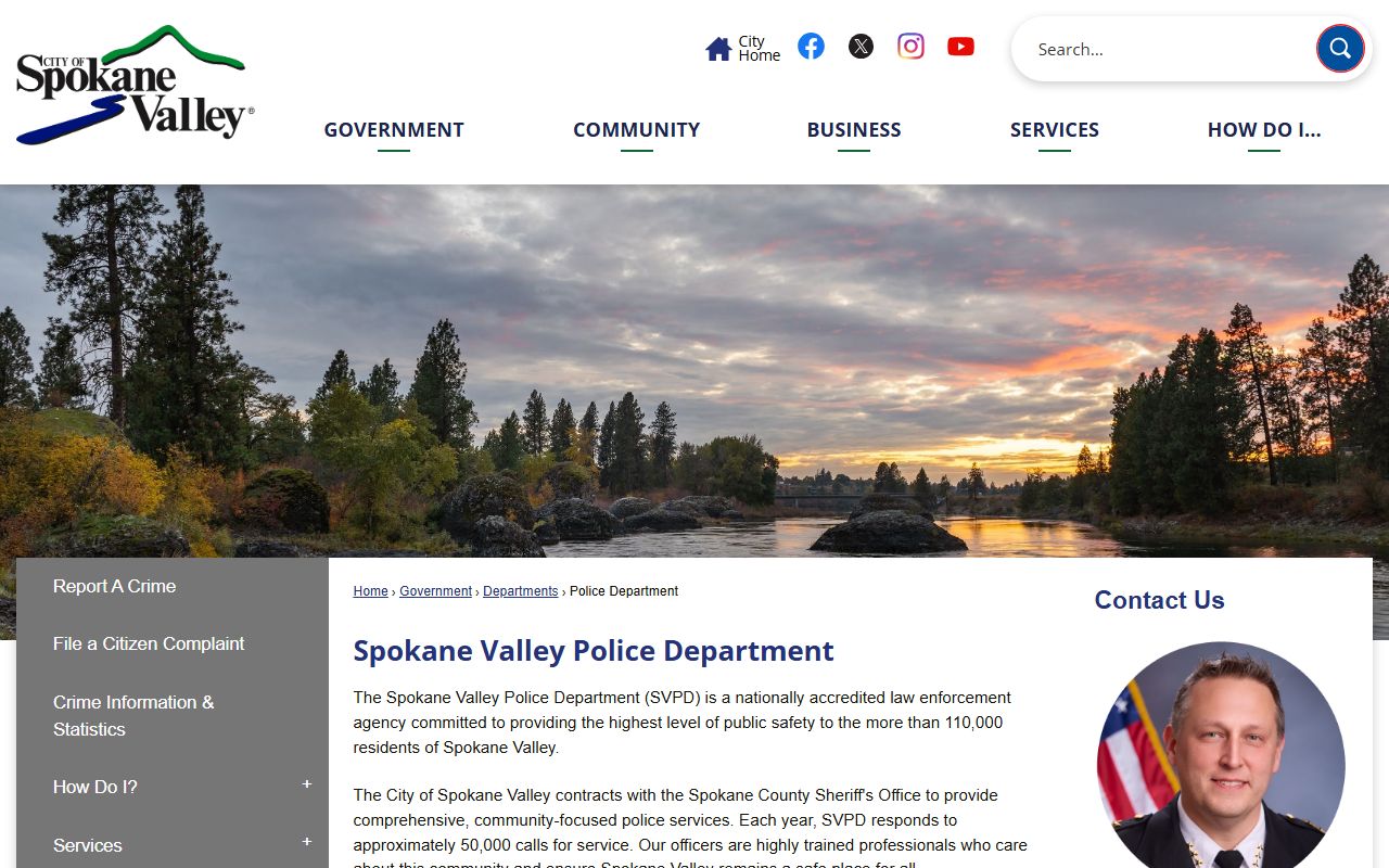 Spokane Valley busted mugshots and police unit page