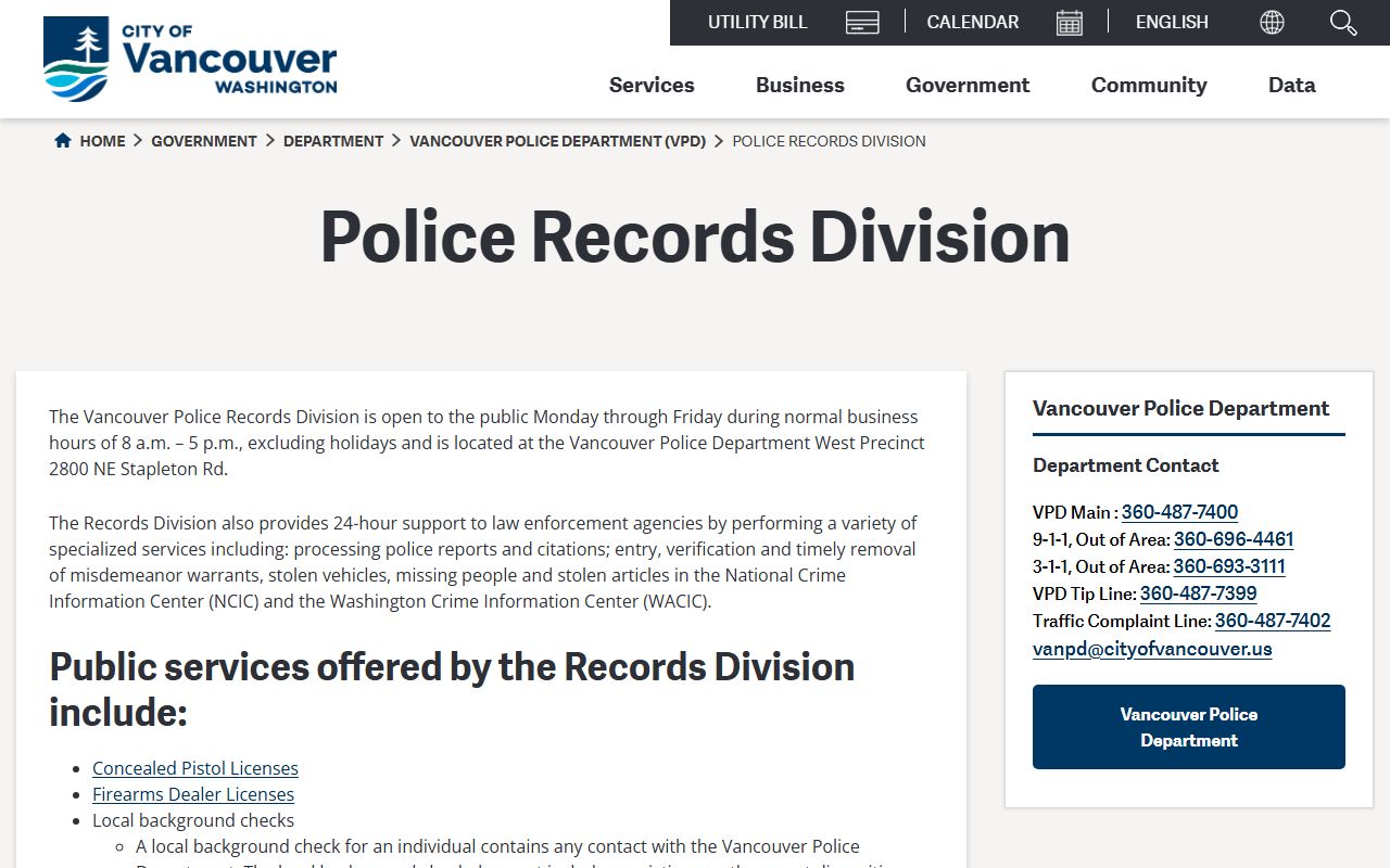 Clark County Washington Busted Mugshots Vancouver Police records