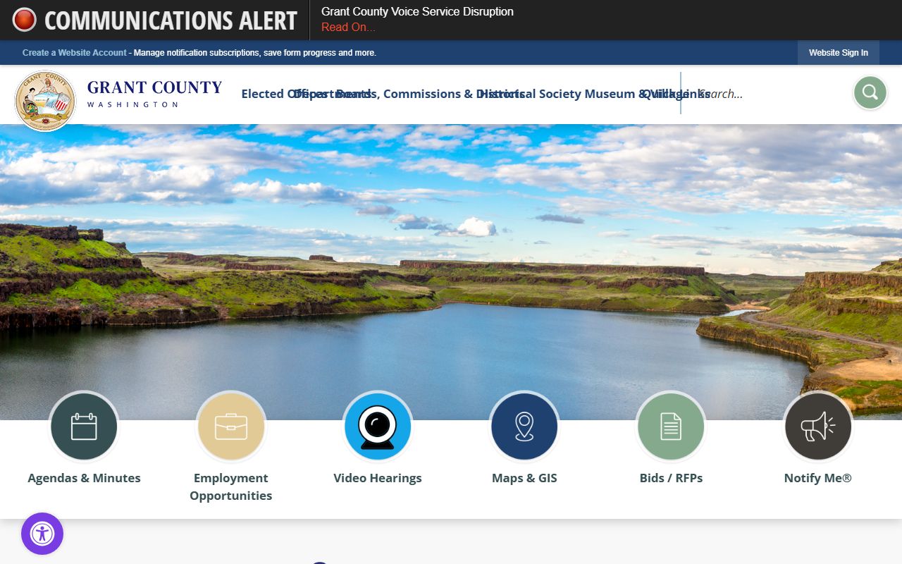Grant County homepage for busted mugshots and arrest records