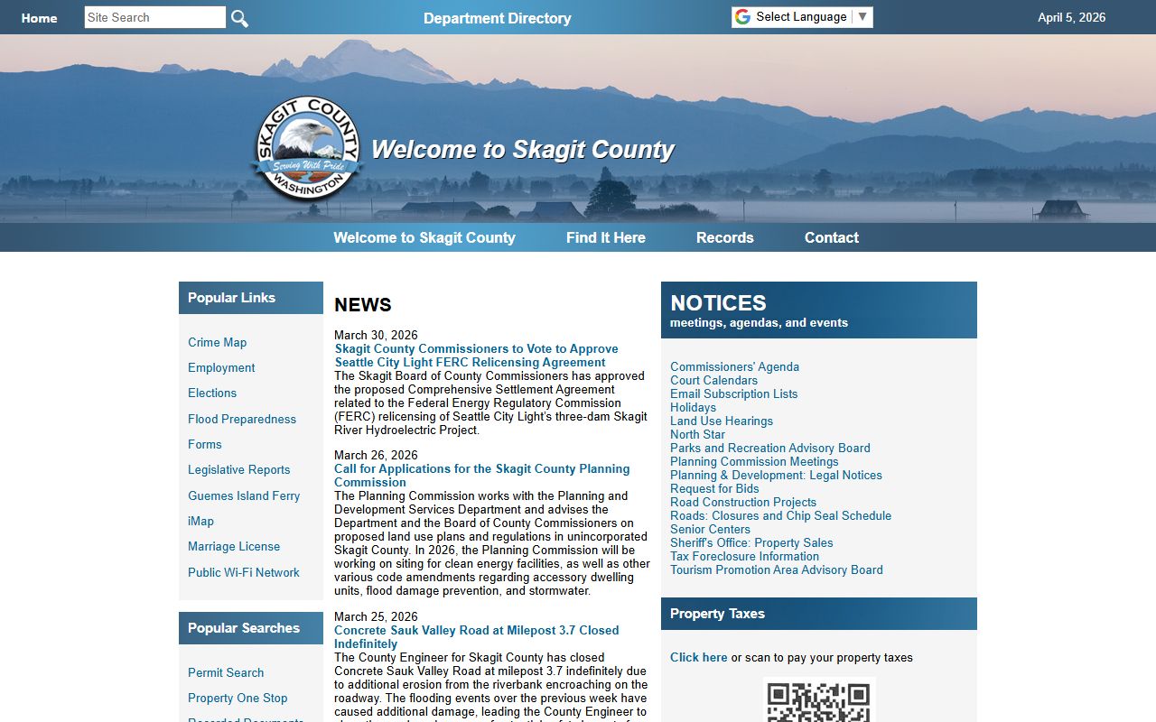 Skagit County Washington Busted Mugshots county homepage