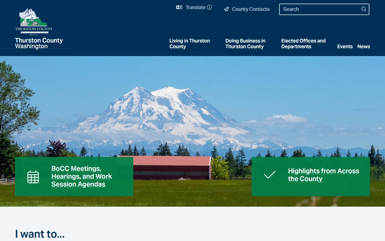 Thurston County homepage with busted mugshots and arrest records resources