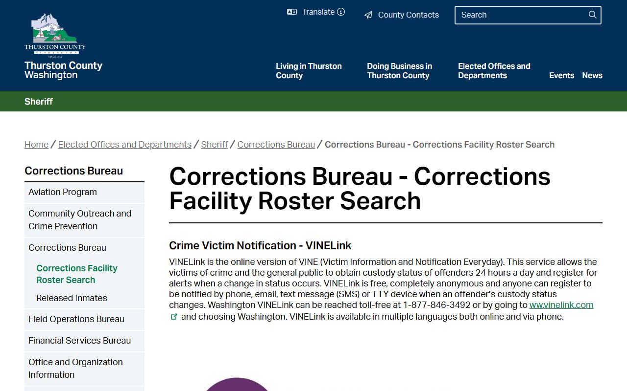 Thurston County jail roster busted mugshots search by last name
