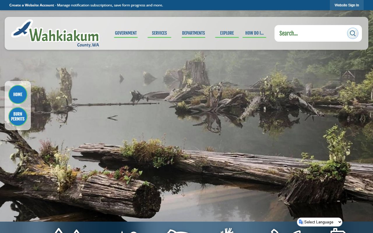Wahkiakum County homepage with busted mugshots and records contacts